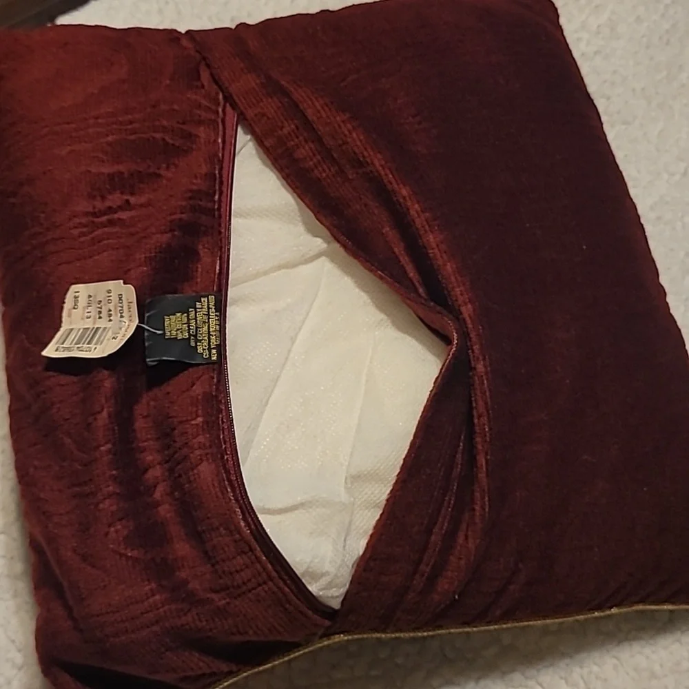 Vintage burgundy red